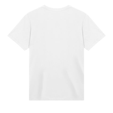 "Mid diff" premium white gaming T-shirt backside