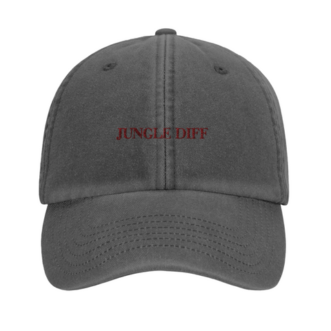 The "Jungle Diff" hat in Black (front)