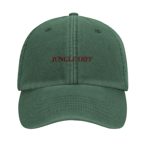 The "Jungle Diff" hat in Green (front)