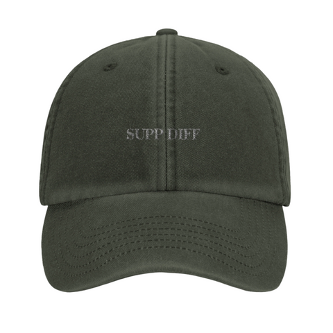 The "Supp Diff" hat in Olive (front)
