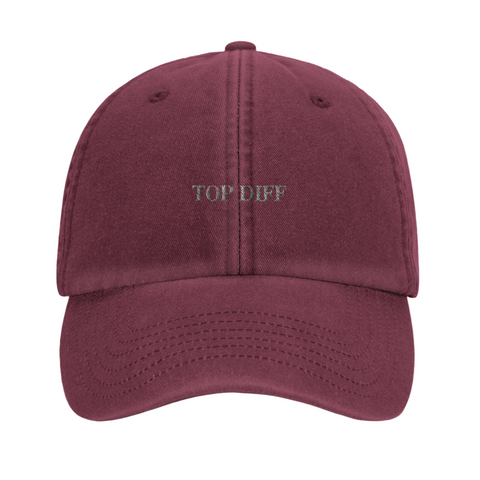 The "Top Diff" hat in Red (front)