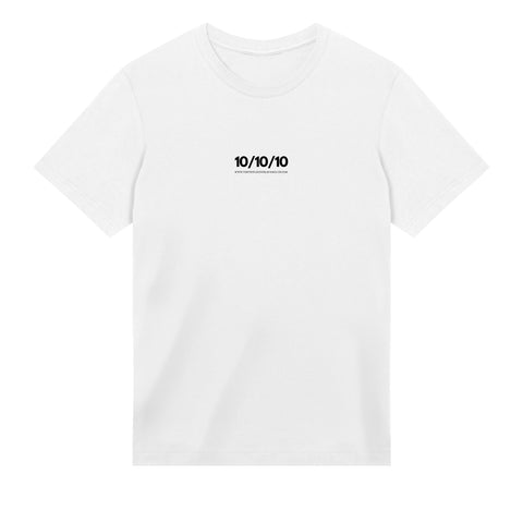 "Triple Double" premium white gaming T-shirt frontside