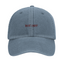 The "Bot Diff" hat in Light Denim (front)