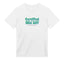 "Mid diff" premium white gaming T-shirt frontside