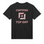 "Top diff" premium black gaming T-shirt backside