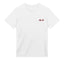 "Climb The Ladder" premium white gaming T-shirt frontside